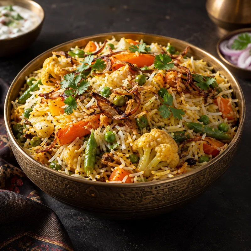 Vegetable Biryani — imagen ilustrativa